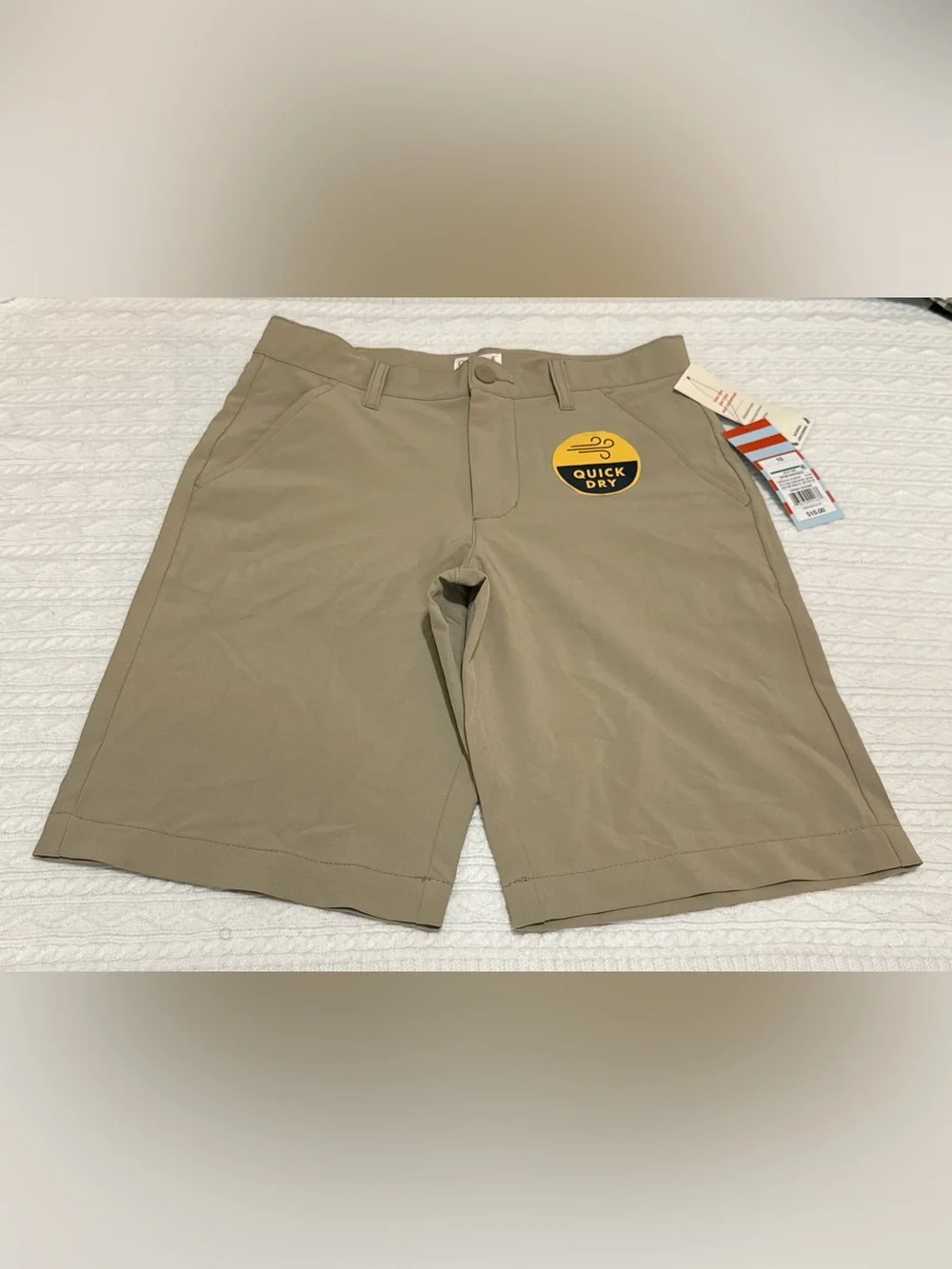 Cat & Jack Boys Khaki Quick Dry Shorts